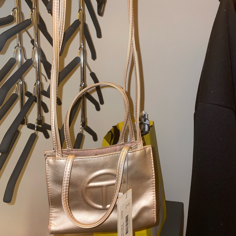 Small Rose Gold Telfar Shopper